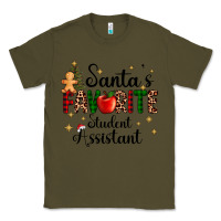 Army Green santa's favorite student assistant Classic Tee - AdoDesignShop