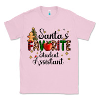 Bubblegum Pink santa's favorite student assistant Classic Tee - AdoDesignShop