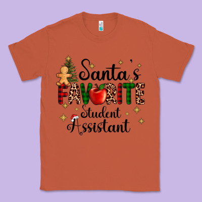 Santa's Favorite Student Assistant Classic Tee Designed By Adodesignshop
