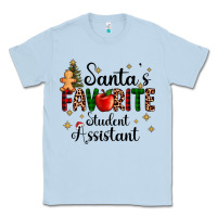 Dusty Blue santa's favorite student assistant Classic Tee - AdoDesignShop