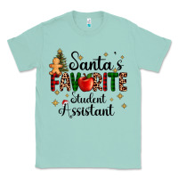 Seafoam santa's favorite student assistant Classic Tee - AdoDesignShop