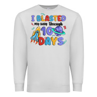 Dove Grey i blasted my way through 100 days Premium Sweatshirt - MaliasSmallBusiness