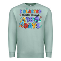 Seafoam i blasted my way through 100 days Premium Sweatshirt - MaliasSmallBusiness