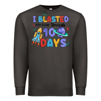 Smoke i blasted my way through 100 days Premium Sweatshirt - MaliasSmallBusiness