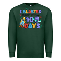Sports Green i blasted my way through 100 days Premium Sweatshirt - MaliasSmallBusiness