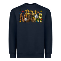 Navy army mom Heavyweight Sweatshirt - texasbilliewilder