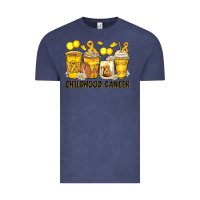 Vintage Denim childhood cancer coffee cups Vintage Tee - Zillion Design Studio