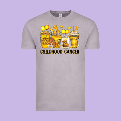 Childhood Cancer Coffee Cups Vintage Tee Designed By Zillion Design Studio