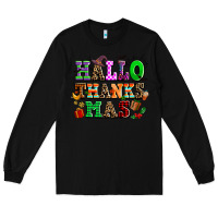 Black hallothanksmas Long Sleeve Tee - AdoDesignShop