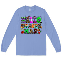 Colony Blue hallothanksmas Long Sleeve Tee - AdoDesignShop