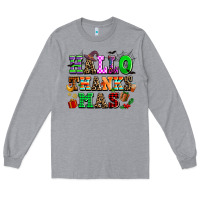 Heather Grey hallothanksmas Long Sleeve Tee - AdoDesignShop