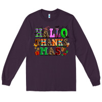 Plum hallothanksmas Long Sleeve Tee - AdoDesignShop