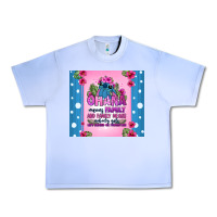 Grape Ice ohana means family stitch Urban Heavy Tee - Zillion Design Studio