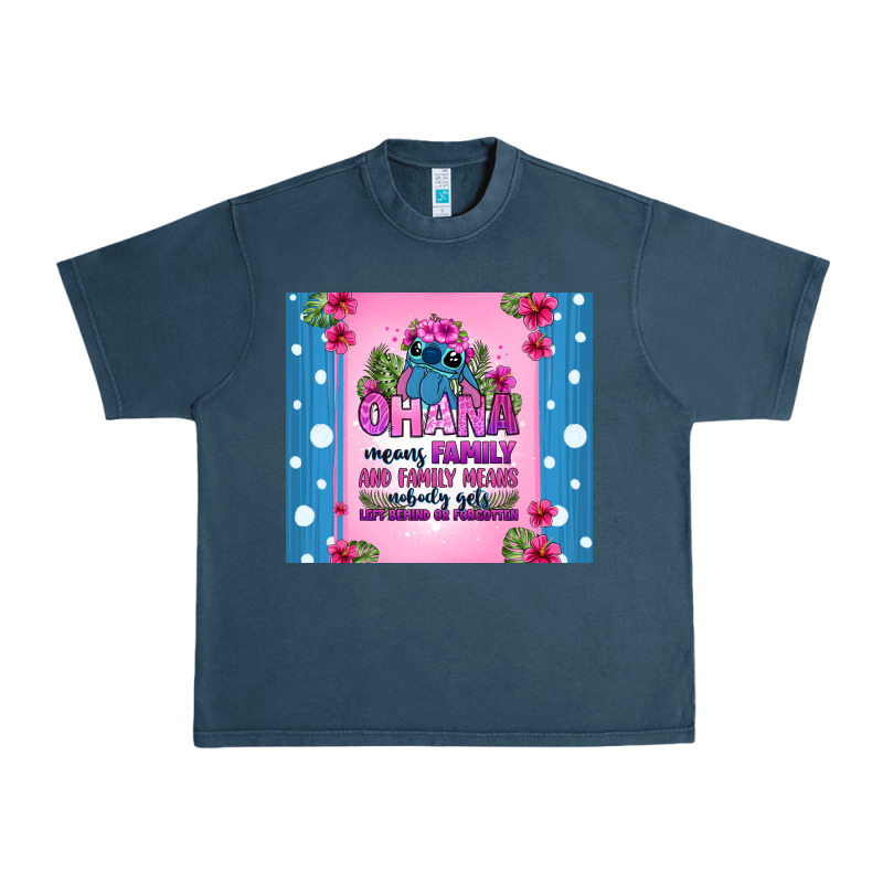 Ohana Means Family Stitch Urban Heavy Tee by Zillion Design Studio | Teevron