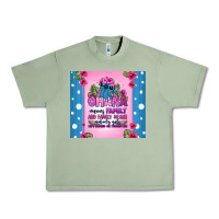 Oil Green ohana means family stitch Urban Heavy Tee - Zillion Design Studio