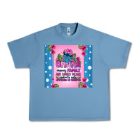 Pebble Blue ohana means family stitch Urban Heavy Tee - Zillion Design Studio