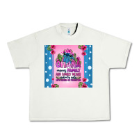 Pistachio ohana means family stitch Urban Heavy Tee - Zillion Design Studio