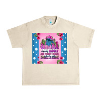Sandshell ohana means family stitch Urban Heavy Tee - Zillion Design Studio