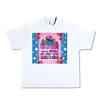 White ohana means family stitch Urban Heavy Tee - Zillion Design Studio