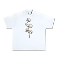 White cotton Urban Heavy Tee - BarkalooDesign