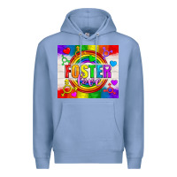 Colony Blue Foster Love LGBTQ+ Tumbler Premium Hoodie - BundleAndBundleShop
