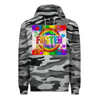 Slate Camo Foster Love LGBTQ+ Tumbler Premium Hoodie - BundleAndBundleShop