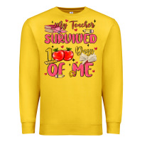 Lemon my teacher survived 100 days of me Premium Sweatshirt - MaliasSmallBusiness