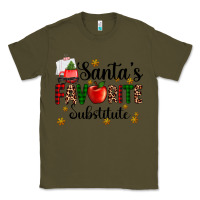 Army Green santa's favorite substitute Classic Tee - AdoDesignShop