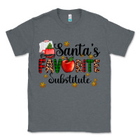 Charcoal Heather santa's favorite substitute Classic Tee - AdoDesignShop