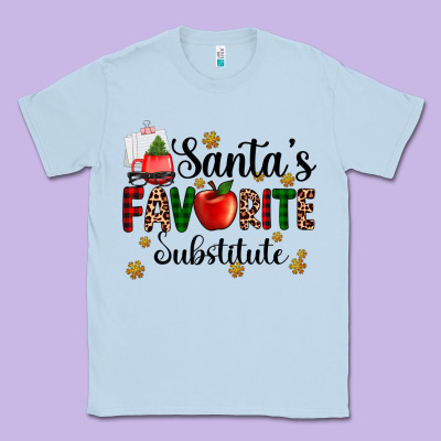 Santa's Favorite Substitute Classic Tee Designed By Adodesignshop