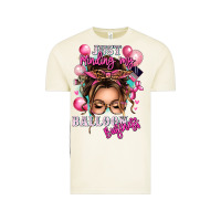 Vintage Arctic just minding my balloon business messy bun Vintage Tee - texasbilliewilder