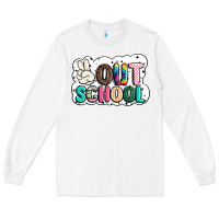 White peace out school Long Sleeve Tee - JahusDesignShop