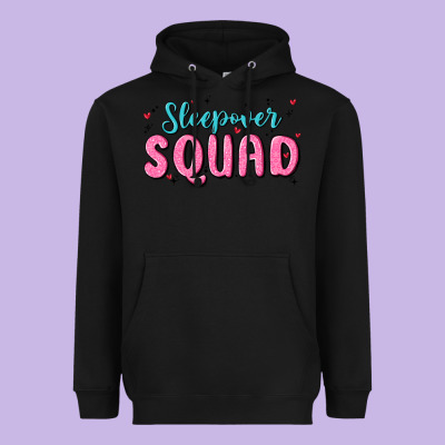 Sleepover Squad Heavyweight Hoodie Designed By Maliassmallbusiness