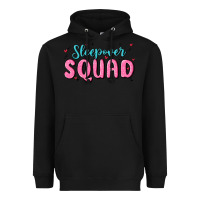 Black sleepover squad Heavyweight Hoodie - MaliasSmallBusiness
