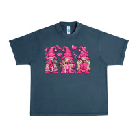 Midnight Navy Breast Cancer Gnomes Urban Heavy Tee - texasbilliewilder