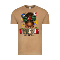 Vintage Camel director life afro messy bun Vintage Tee - texasbilliewilder