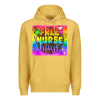 Antique Gold Free Nurse Hugs LGBTQ+ Tumbler Premium Hoodie - BundleAndBundleShop