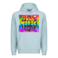 Blue Mist Free Nurse Hugs LGBTQ+ Tumbler Premium Hoodie - BundleAndBundleShop