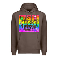 Coffee Free Nurse Hugs LGBTQ+ Tumbler Premium Hoodie - BundleAndBundleShop