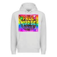 Dove Grey Free Nurse Hugs LGBTQ+ Tumbler Premium Hoodie - BundleAndBundleShop