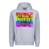 Heather Grey Free Nurse Hugs LGBTQ+ Tumbler Premium Hoodie - BundleAndBundleShop