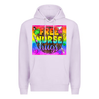 Lilac Free Nurse Hugs LGBTQ+ Tumbler Premium Hoodie - BundleAndBundleShop