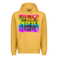 Mustard Free Nurse Hugs LGBTQ+ Tumbler Premium Hoodie - BundleAndBundleShop