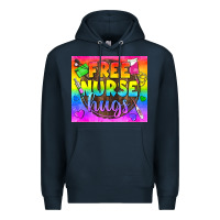 Navy Free Nurse Hugs LGBTQ+ Tumbler Premium Hoodie - BundleAndBundleShop