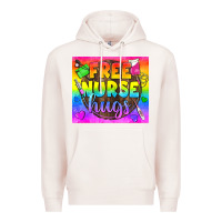 Pale Pink Free Nurse Hugs LGBTQ+ Tumbler Premium Hoodie - BundleAndBundleShop