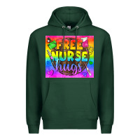 Sports Green Free Nurse Hugs LGBTQ+ Tumbler Premium Hoodie - BundleAndBundleShop