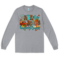Heather Grey fall for jesus he never leaves Long Sleeve Tee - AdoDesignShop