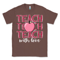 Chestnut teach with love Classic Tee - JahusDesignShop