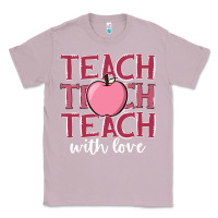 Lilac teach with love Classic Tee - JahusDesignShop