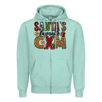 Santa's Favorite Cxm Zipper Hoodie | Teevron
